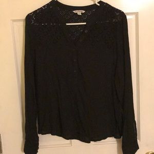 American Eagle Black Blouse